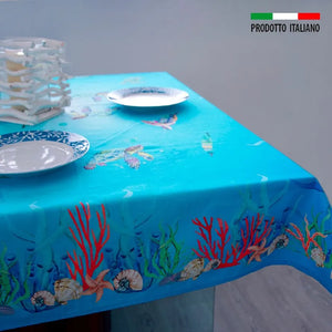 Tovaglia sorrento Daunex colore bianco stampa digitale - Home Loves