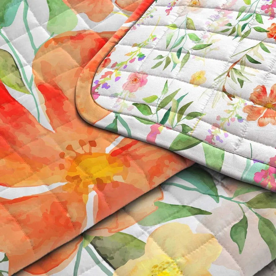 Trapuntino double-face jarden Daunex stampa digitale multicolore - Home Loves