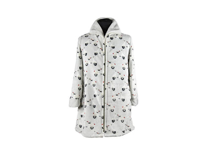 Vestaglia in flannel Daunex vespa - Home Loves